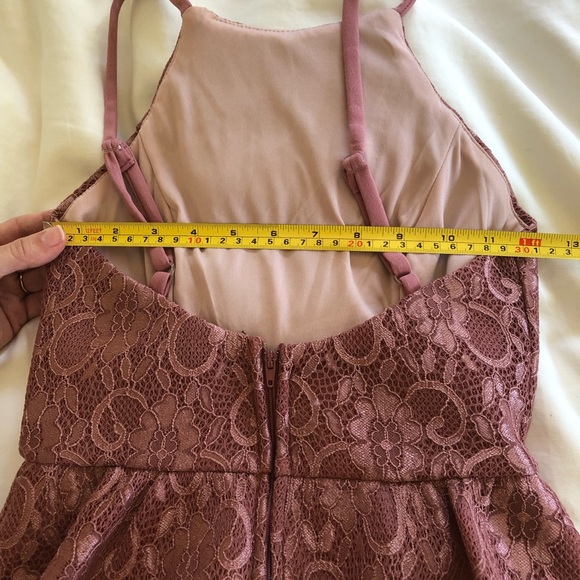 Speechless Dusty Rose Pink Lace Dress - Picture 7 of 9